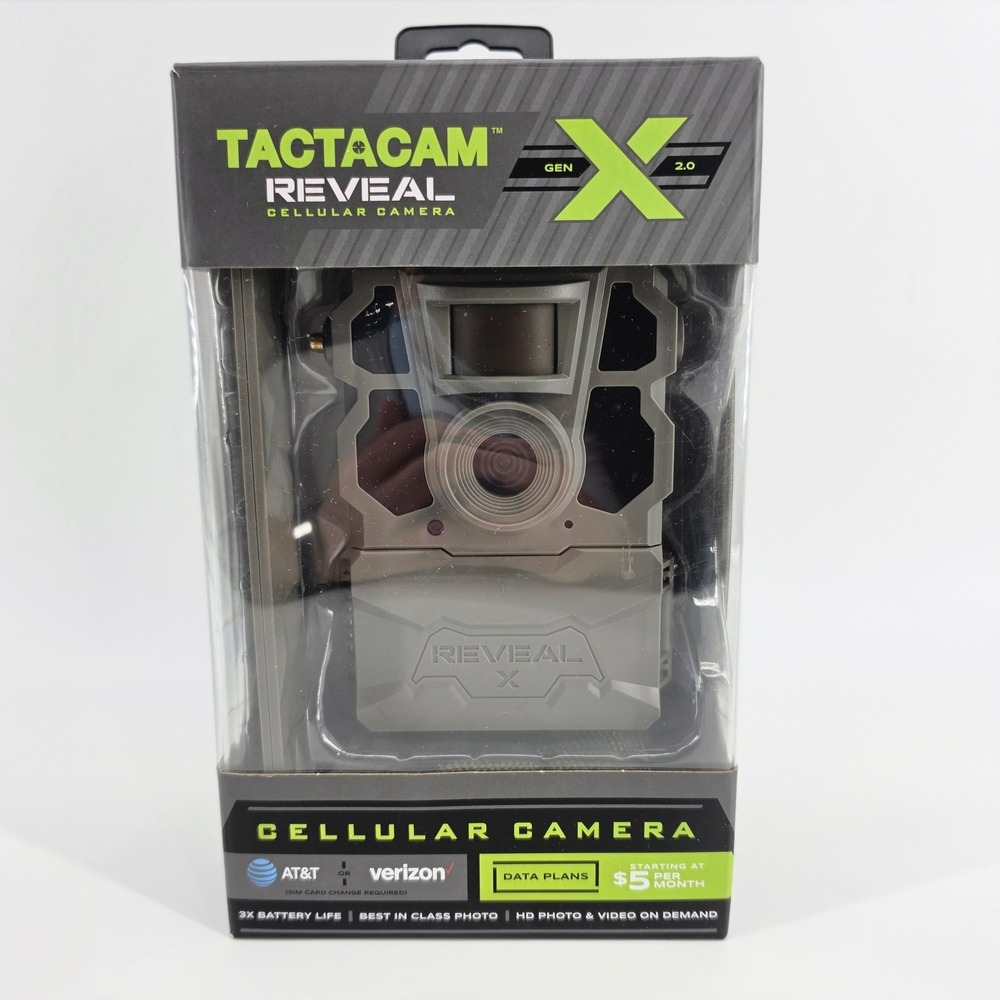 Tactacam Reveal X Gen 2.0 Cellular Trail Camera Verizon AT&T Open Box